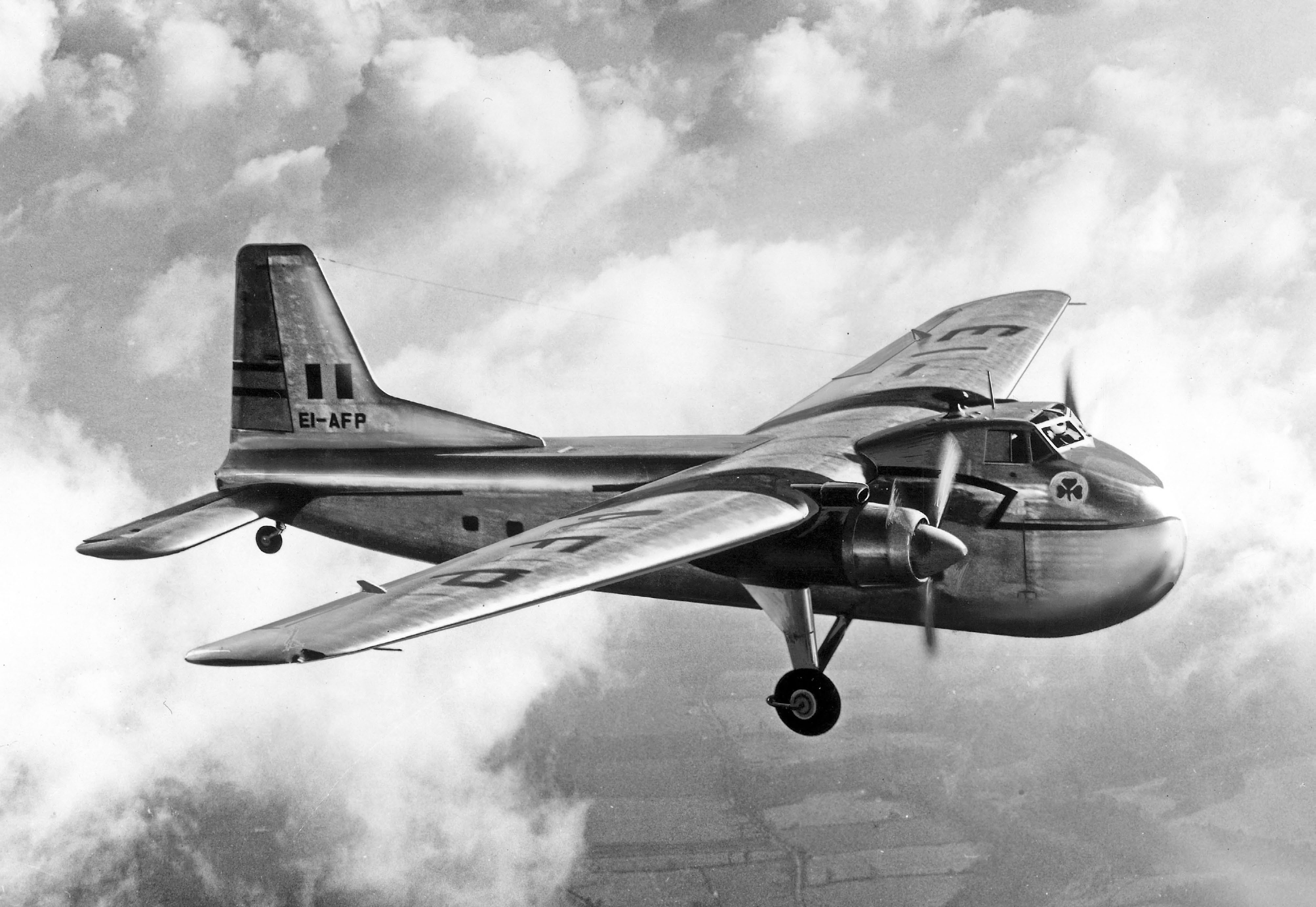 The Bristol Type 170 Freighter, part of the British industrial heritage discussed by Airbus. It is not an Airbus airliner.