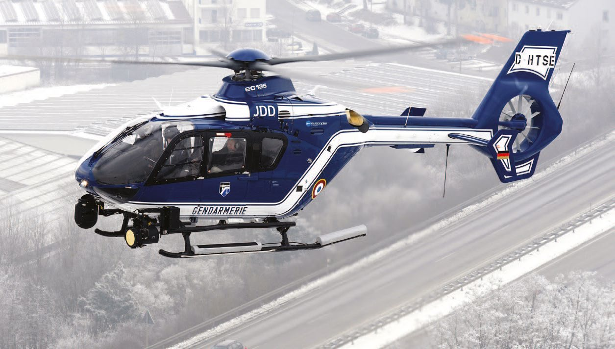 The Eurocopter EC135 illustrates the helicopter branch of Airbus' industrial history.
