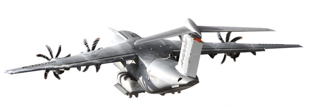 The A400M military transport in Airbus' archive. Its mission and equipment differ from those of a passenger jet.